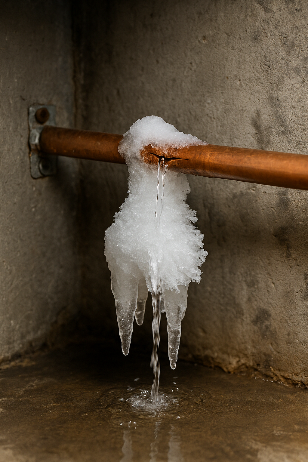 Frozen burst pipe repair San Antonio