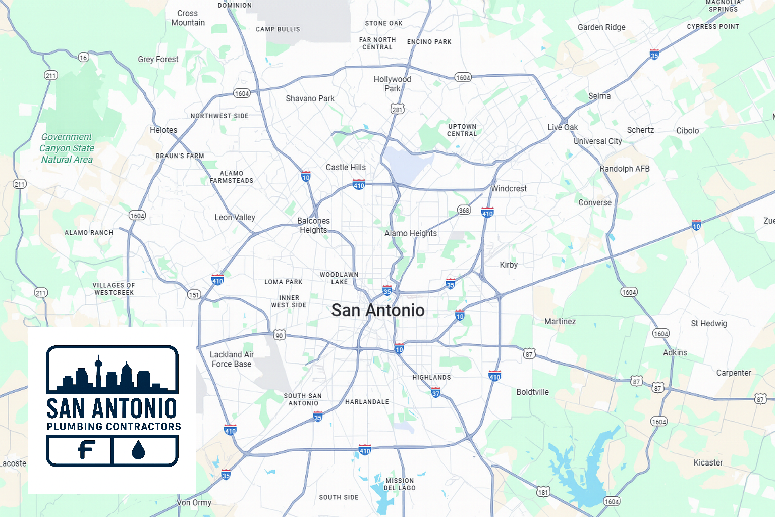 Plumbing contractor at work in East San Antonio